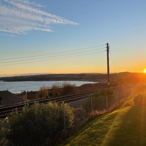 29 Dalriada Luxury Lodges Stonehaven Winter Sunset