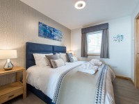 Dalriada Luxury Lodges Bedroom 1 as Super King Bed